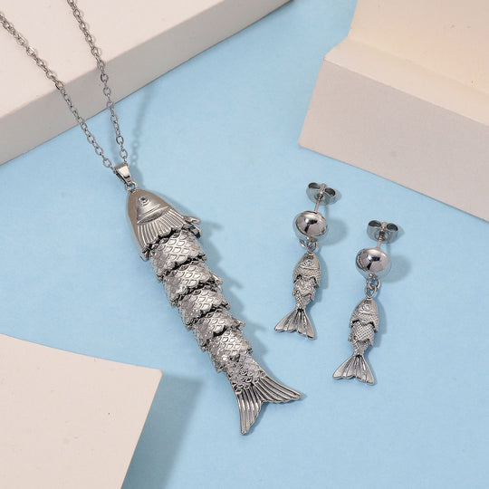 Weißer Zirkonia Schmuckset ca. 50 cm + 5 cm Extender, Nickelfreies Messing gelb vergoldet