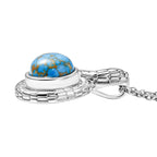 Blaues Türkis Schmuckset ca. 50 cm ca. 3.50 ct