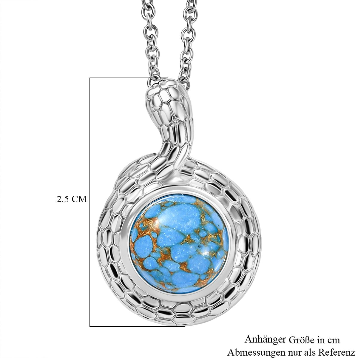 Blaues Türkis Schmuckset ca. 50 cm ca. 3.50 ct