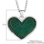 Grüner Fluorit Schmuckset ca. 50 cm 316L Edelstahl ca. 20.00 ct