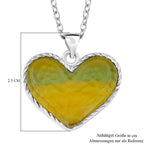 Mehrfarbiger Fluorit Schmuckset ca. 50 cm 316L Edelstahl ca. 20.00 ct