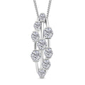 RADIANTA GRA zertifiziert Moissanit (D-VVS) Schmuckset ca. 45 cm 925 Silber rhodiniert ca. 1.45 ct