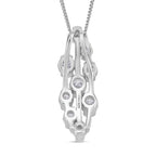 RADIANTA GRA zertifiziert Moissanit (D-VVS) Schmuckset ca. 45 cm 925 Silber rhodiniert ca. 1.45 ct