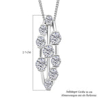 RADIANTA GRA zertifiziert Moissanit (D-VVS) Schmuckset ca. 45 cm 925 Silber rhodiniert ca. 1.45 ct