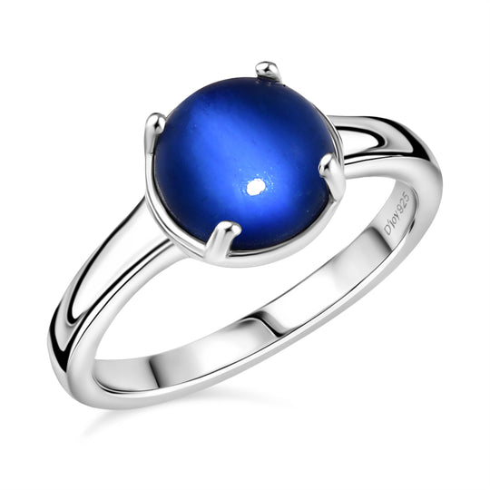 3er Set - D'Joy Aurora Mondstein Ring, Ohrringe und Anhänger, 925 Silber rhodiniert (Größe 17.00) ca. 5.82 ct