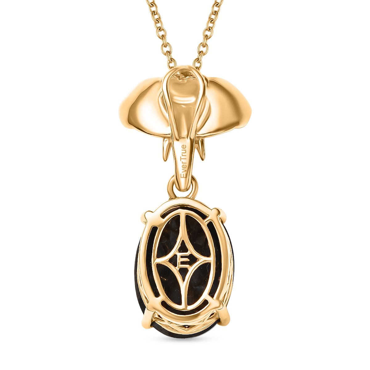 Elite Shungit Anhänger mit Kette, ca. 50 cm ca. 6.15 ct