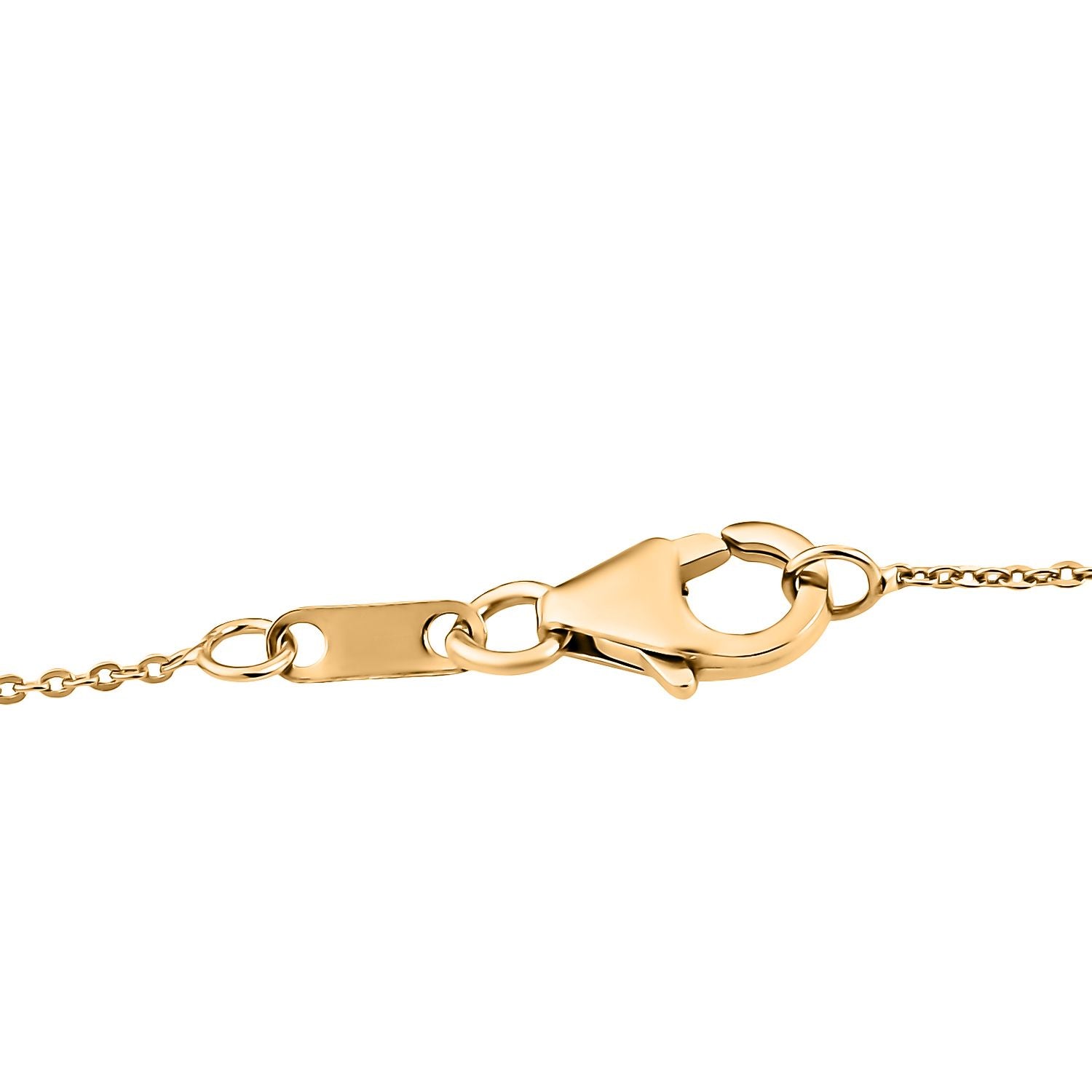 D'Joy AA Mehrfarbig Saphir, Blauer Saphir Schmuckset ca. 50 cm 925 Silber 750 Gelbgold Vermeil ca. 2.14 ct