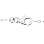 D'Joy AA Blauer Zirkon, Moissanit Schmuckset ca. 50 cm 925 Silber rhodiniert ca. 2,24 ct.