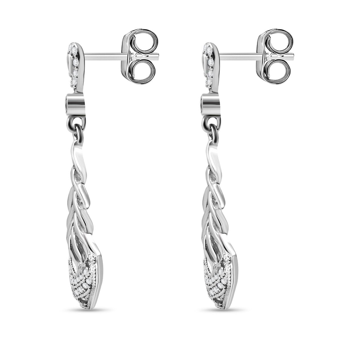 Lustro Stella Weißer Zirkonia Schmuckset 925 Silber rhodiniert 1.51 ct
