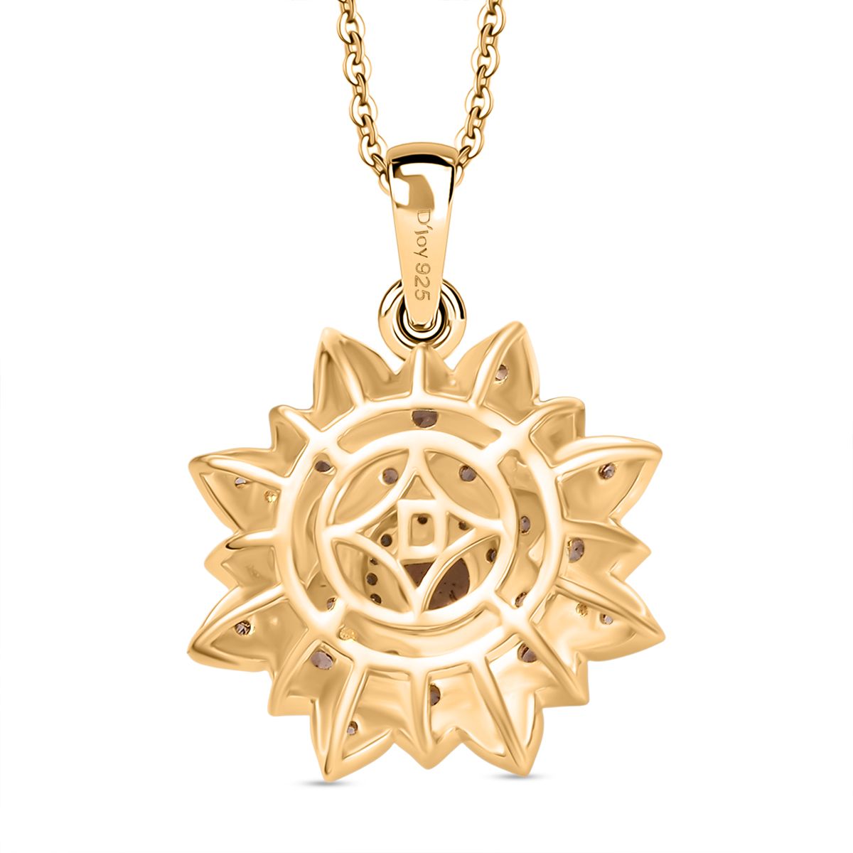 D'Joy AA Andalusit Schmuckset ca. 50 cm 925 Silber 750 Gelbgold Vermeil ca. 1,20 ct.