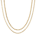 DESIGNER INSPIRIERT - 2er Fancy Ketten Set mit 5 cm Extender, Goldfarben