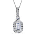 LUXURIANT DIAMOND - Lab Grown Diamant SI-GH Anhänger mit Kette, ca. 50 cm 925 Silber rhodiniert ca. 1.00 ct
