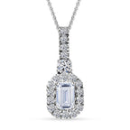 LUXURIANT DIAMOND - Lab Grown Diamant SI-GH Anhänger mit Kette, ca. 50 cm 925 Silber rhodiniert ca. 1.00 ct