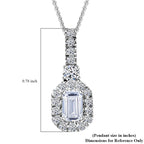 LUXURIANT DIAMOND - Lab Grown Diamant SI-GH Anhänger mit Kette, ca. 50 cm 925 Silber rhodiniert ca. 1.00 ct