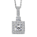 LUXURIANT DIAMOND - Lab Grown Diamant SI-GH Anhänger mit Kette, ca. 50 cm 925 Silber rhodiniert (7-8 Werktage Lieferzeit) ca. 1.00 ct