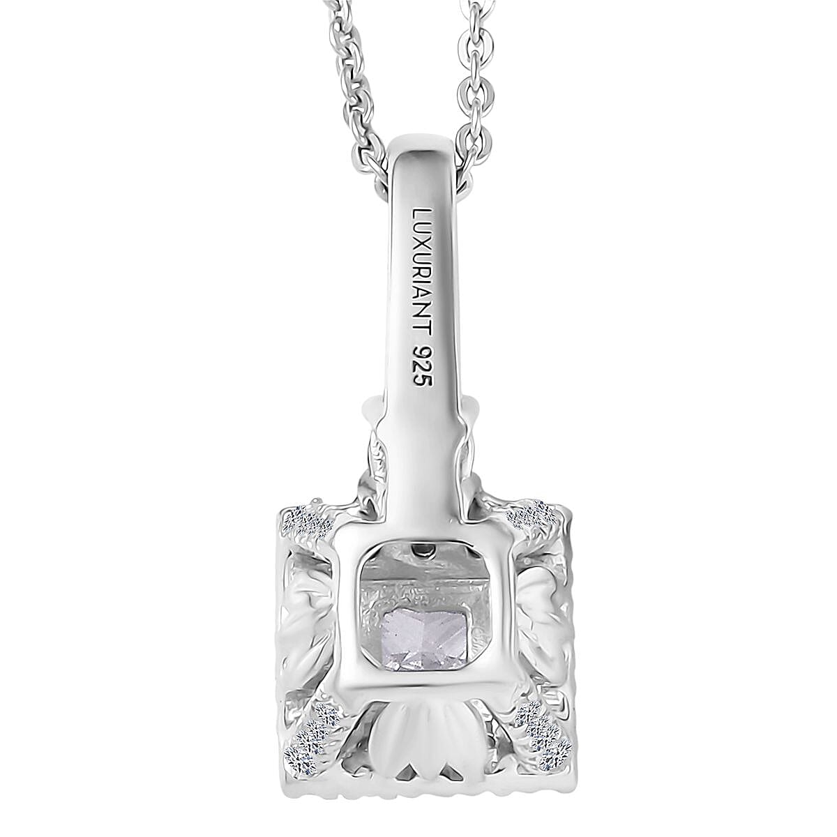 LUXURIANT DIAMOND - Lab Grown Diamant SI-GH Anhänger mit Kette, ca. 50 cm 925 Silber rhodiniert (7-8 Werktage Lieferzeit) ca. 1.00 ct