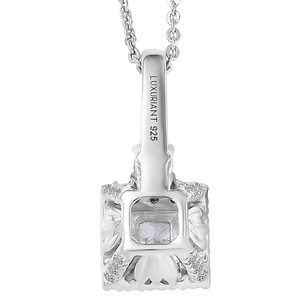 LUXURIANT DIAMOND - Lab Grown Diamant SI-GH Anhänger mit Kette, ca. 50 cm 925 Silber rhodiniert (7-8 Werktage Lieferzeit) ca. 1.00 ct