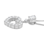 RADIANTA GRA zertifiziert Moissanit (D-VVS) Anhänger mit Kette ca. 45 cm 925 Silber rhodiniert ca. 1.05 ct
