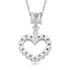 RADIANTA GRA zertifiziert Moissanit (D-VVS) Anhänger mit Kette ca. 45 cm 925 Silber rhodiniert ca. 1.05 ct