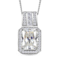 RADIANTA GRA zertifiziert Moissanit (D-VVS) Schmuckset ca. 45 cm 925 Silber rhodiniert ca. 2.82 ct