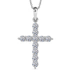 LUXORO Lab Grown Diamant SI-GH 417 Weißgold Anhänger mit 50cm Edelstahl-Kette - 0,50 ct.