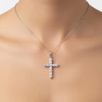 LUXORO Lab Grown Diamant SI-GH 417 Weißgold Anhänger mit 50cm Edelstahl-Kette - 0,50 ct.