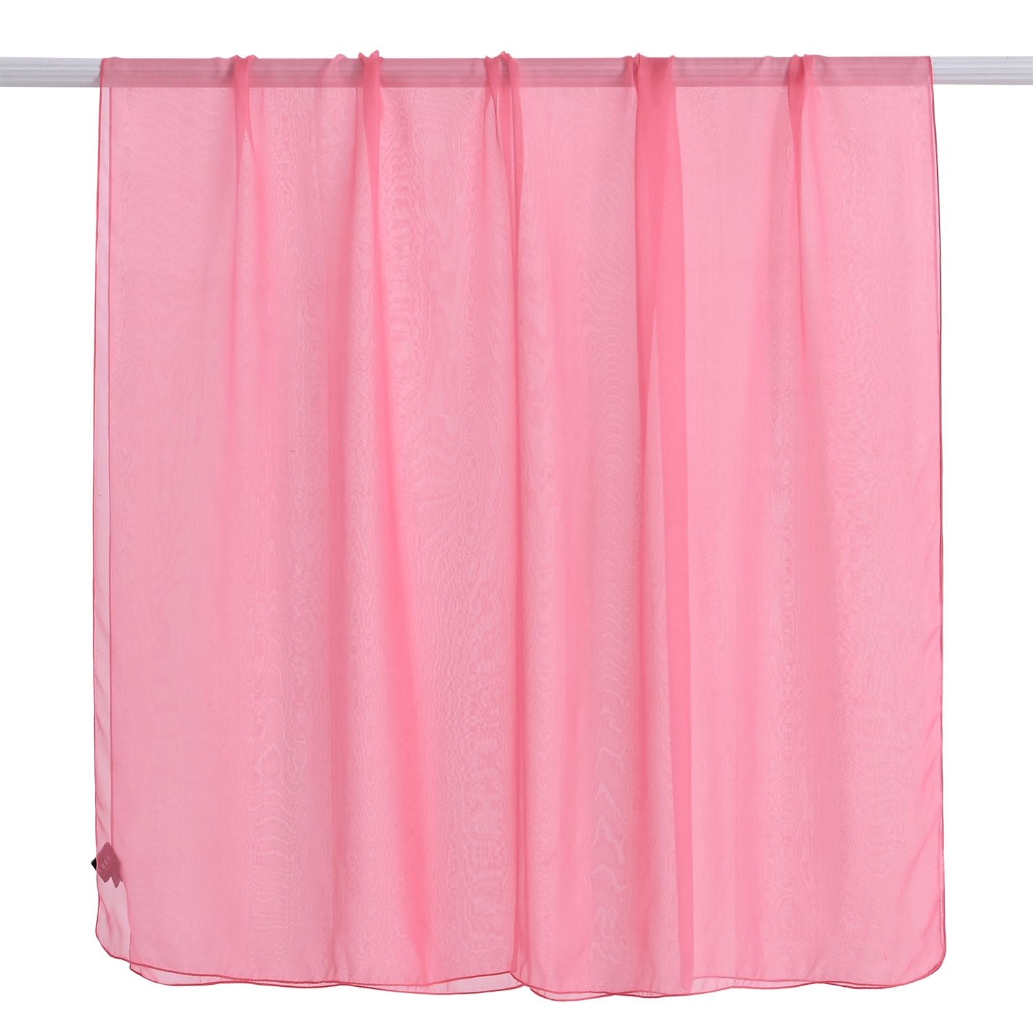 LA MAREY Signature - Seidenschal aus 100% Maulbeerseide mit Seidenbrokat-Ohrringen, 110x180 cm, Rosa