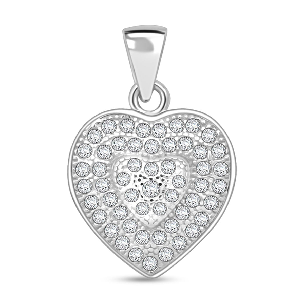 Lustro Stella Weißer Zirkonia Schmuckset 925 Silber rhodiniert