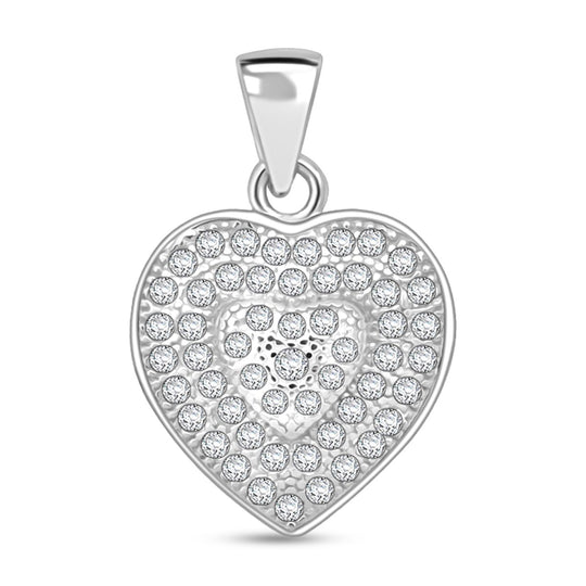 Lustro Stella Weißer Zirkonia Schmuckset 925 Silber rhodiniert