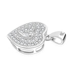 Lustro Stella Weißer Zirkonia Schmuckset 925 Silber rhodiniert
