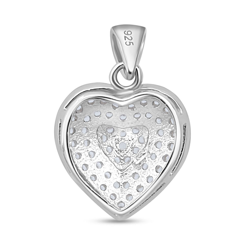 Lustro Stella Weißer Zirkonia Schmuckset 925 Silber rhodiniert