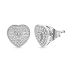 Lustro Stella Weißer Zirkonia Schmuckset 925 Silber rhodiniert