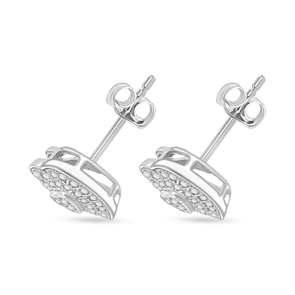 Lustro Stella Weißer Zirkonia Schmuckset 925 Silber rhodiniert