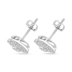 Lustro Stella Weißer Zirkonia Schmuckset 925 Silber rhodiniert