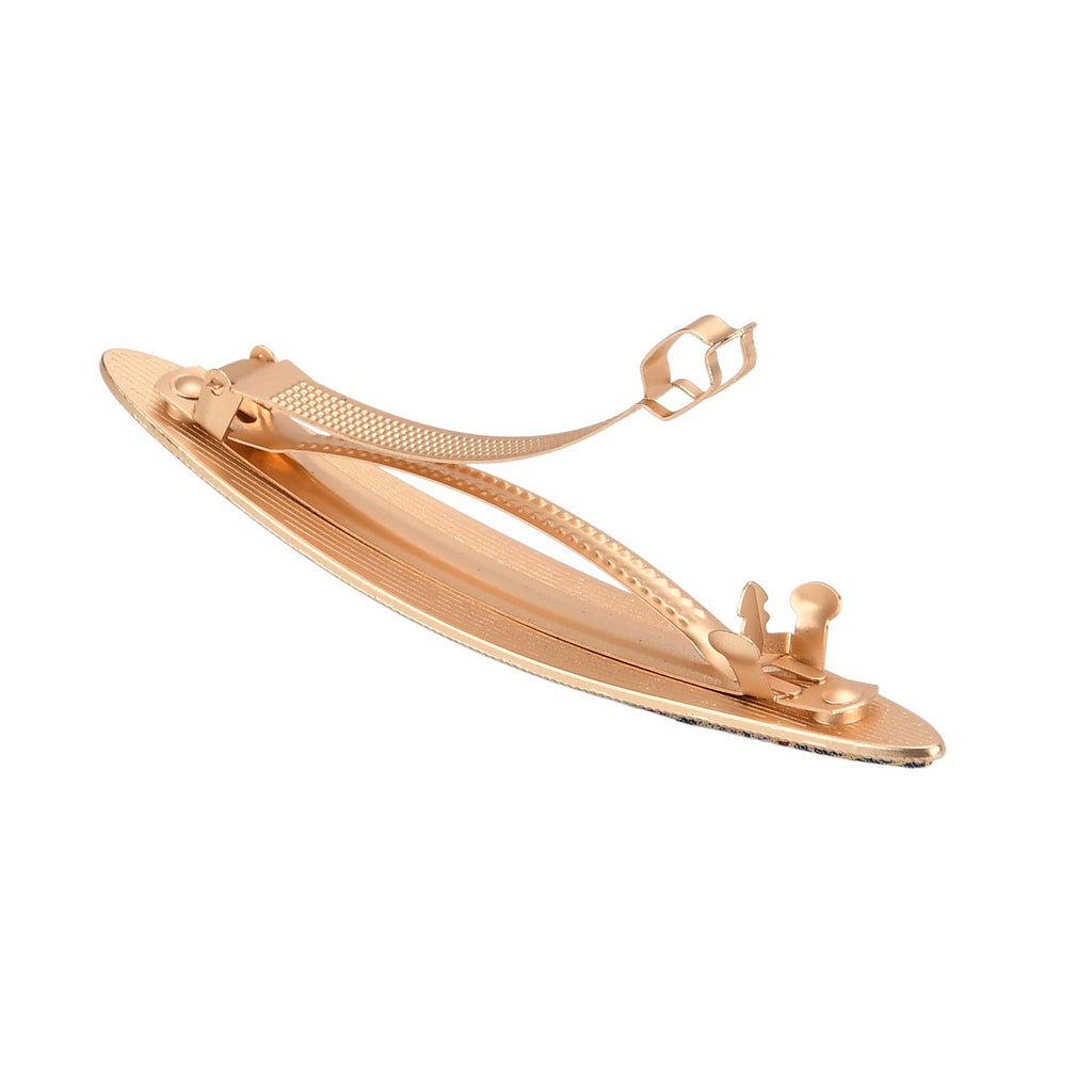 LA MAREY Signature - Song Brokat Seiden-Haarnadel und Ohrringe, Pink, Geschenkbox