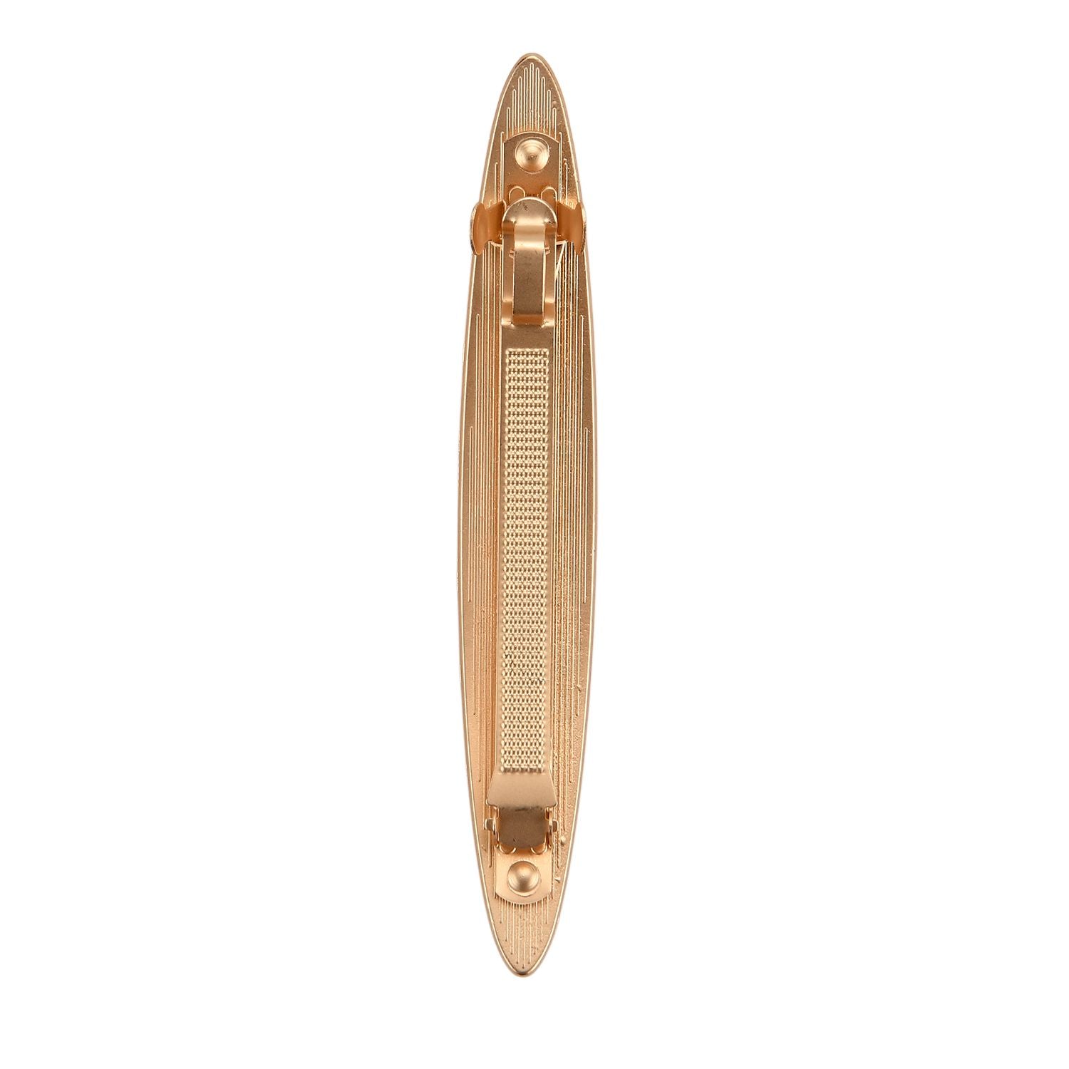 LA MAREY Signature - Song Brokat Seiden-Haarnadel und Ohrringe, Beige, Geschenkbox