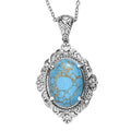 EVER TRUE Blaues Türkis Schmuckset ca. 50 cm ca. 17,00 ct.