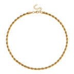 2er Set Halskette, ca. 50 cm mit 5 cm extender, Reiner Edelstahl, Goldfarben