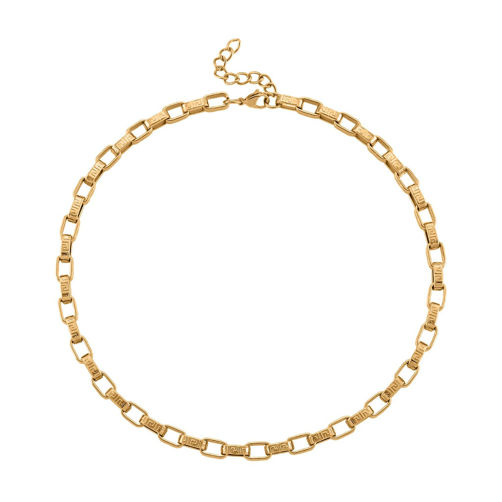 2er Set - D'Joy AA Goldene Gliederkette und Silberne Schlangenkette, ca. 45 cm