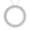 LUXURIANT DIAMOND - Lab Grown Diamant VS-EF SGL zertifiziert Anhänger mit Kette ca. 50 cm 925 Silber rhodiniert ca. 1.00 ct