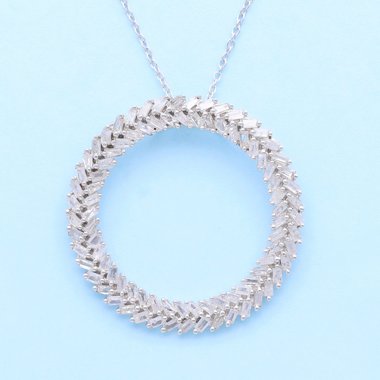 LUXURIANT DIAMOND - Lab Grown Diamant VS-EF SGL zertifiziert Anhänger mit Kette ca. 50 cm 925 Silber rhodiniert ca. 1.00 ct