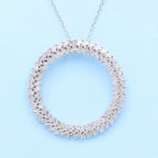 LUXURIANT DIAMOND - Lab Grown Diamant VS-EF SGL zertifiziert Anhänger mit Kette ca. 50 cm 925 Silber rhodiniert ca. 1.00 ct