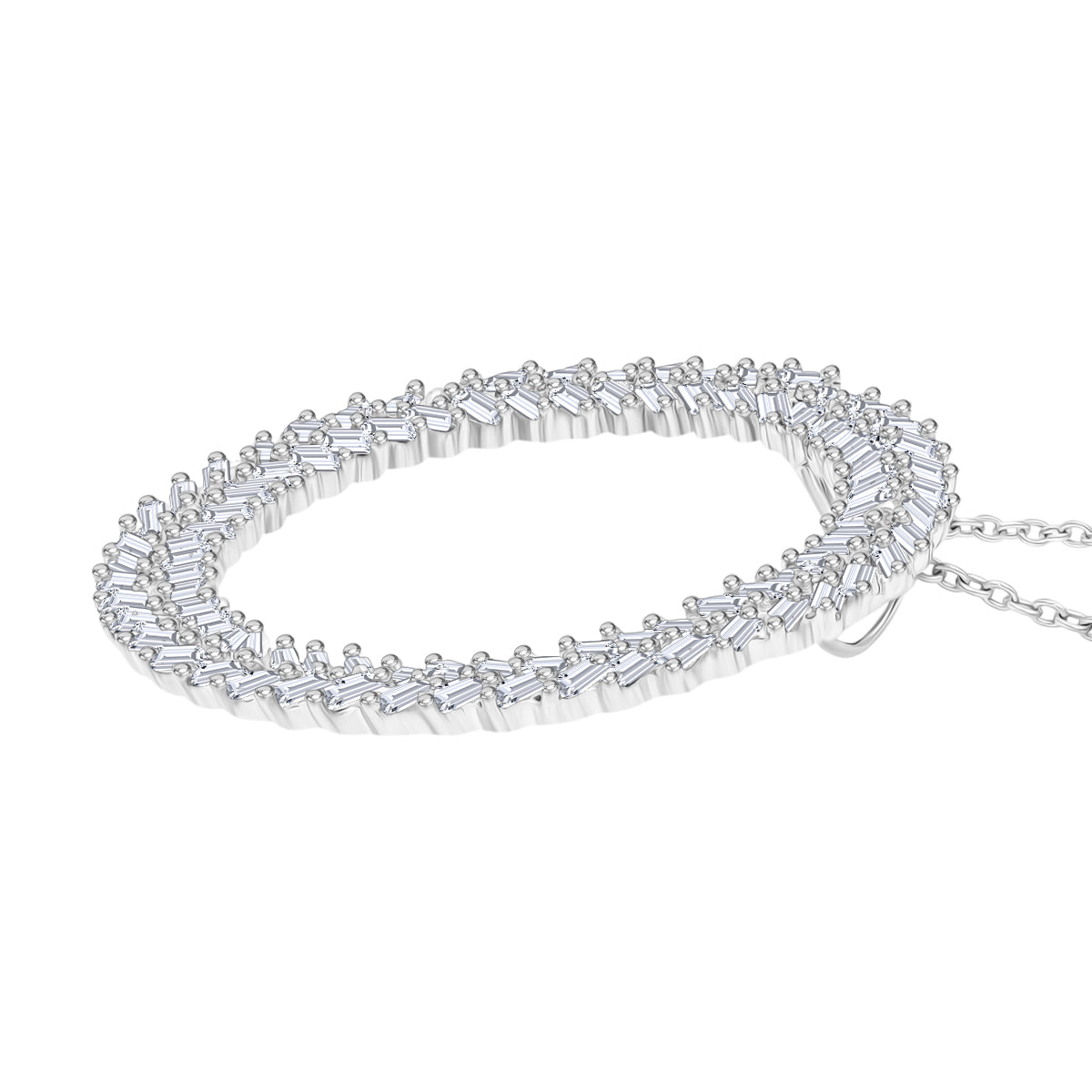 LUXURIANT DIAMOND - Lab Grown Diamant VS-EF SGL zertifiziert Anhänger mit Kette ca. 50 cm 925 Silber rhodiniert ca. 1.00 ct