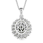 AA Grüner Apatit Schmuckset ca. 50 cm 925 Silber Rhodiniert ca. 2,91 ct.