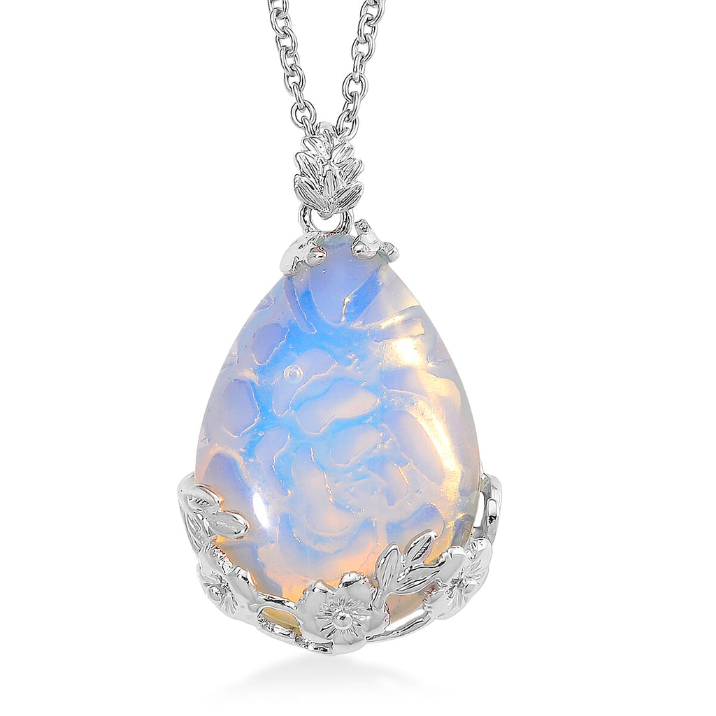Opalite Schmuckset Legierung, Legierung Schwarz oxidiert  ca. 100.00 ct