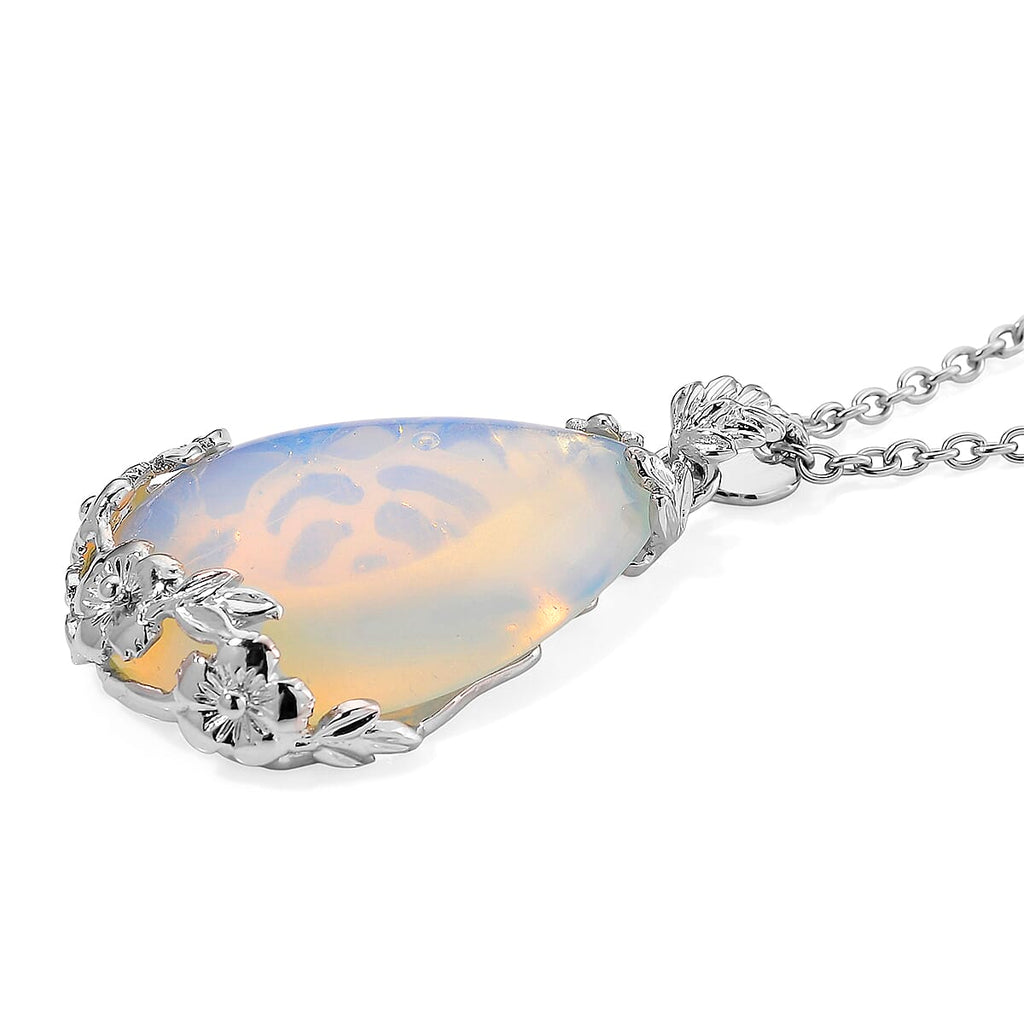 Opalite Schmuckset Legierung, Legierung Schwarz oxidiert  ca. 100.00 ct