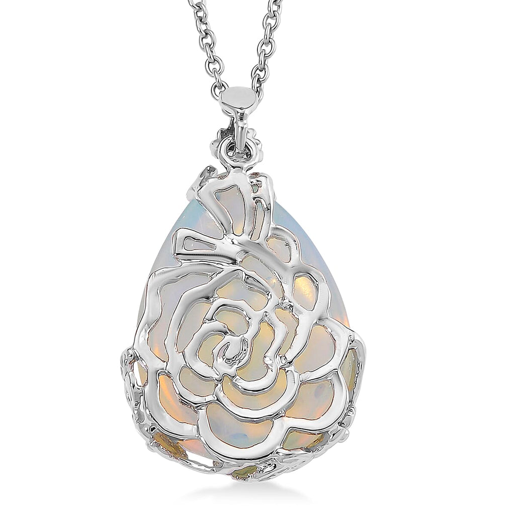 Opalite Schmuckset Legierung, Legierung Schwarz oxidiert  ca. 100.00 ct