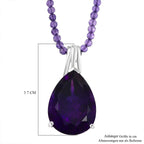 D'Joy AA Afrikanischer Amethyst Schmuckset ca. 50 cm 925 Silber rhodiniert ca. 58.90 ct