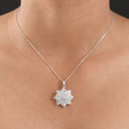 LUXURIANT DIAMOND - Lab Grown Diamant SI-GH SGL zertifiziert Schmuckset ca. 50 cm 925 Silber rhodiniert ca. 1.00 ct