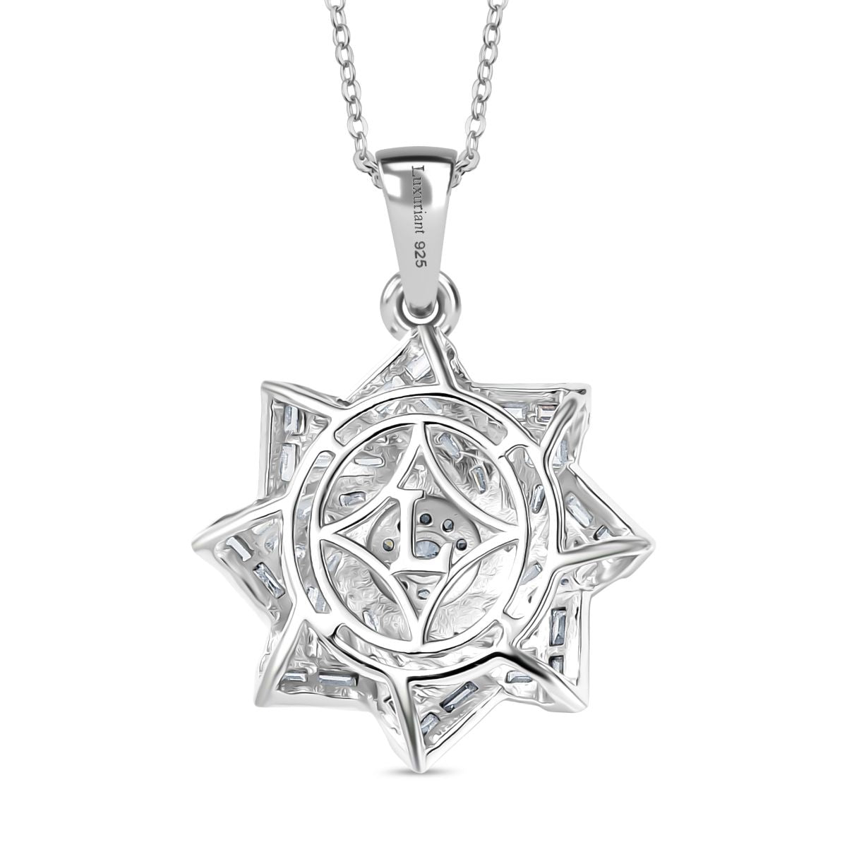 LUXURIANT DIAMOND - Lab Grown Diamant SI-GH SGL zertifiziert Schmuckset ca. 50 cm 925 Silber rhodiniert ca. 1.00 ct